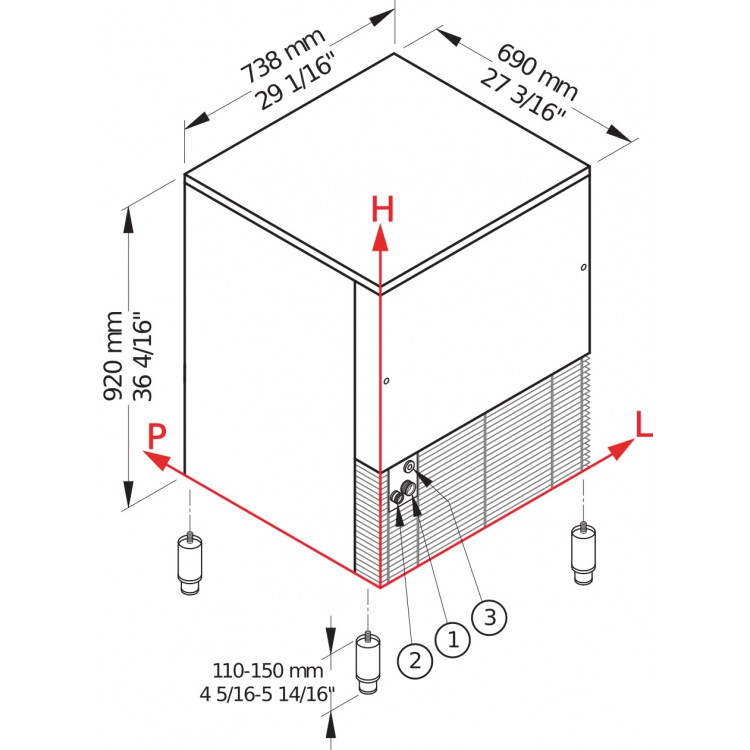 картинка Льдогенератор BREMA GB 1540W HC от магазина Компания+