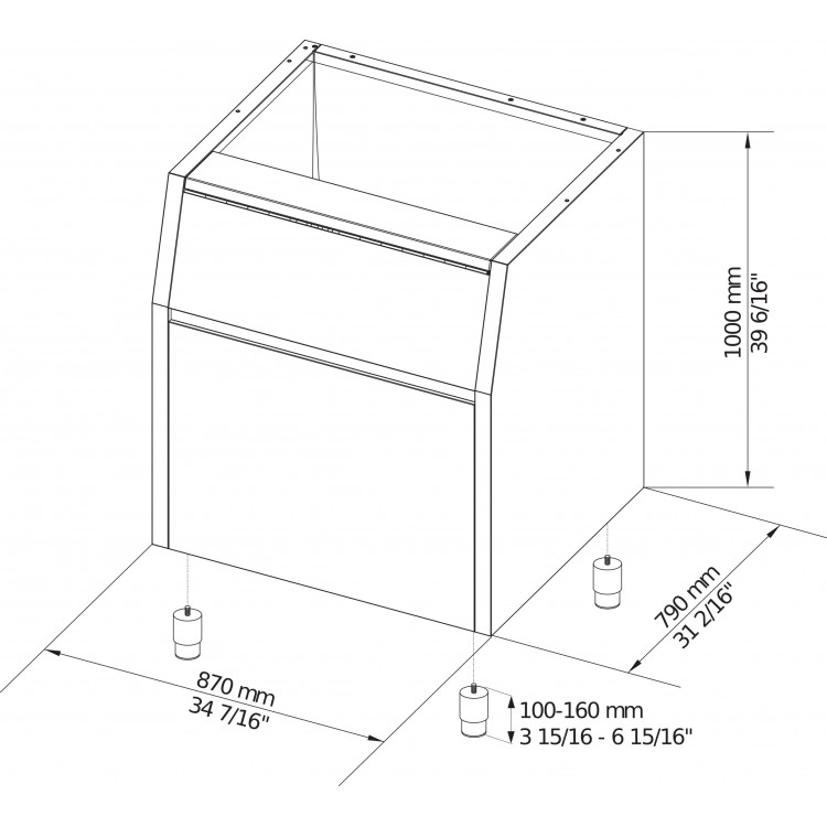 картинка Бункер BREMA BIN 200 (для G 160-280-510 и TM) от магазина Компания+